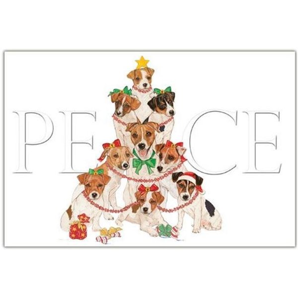 Pipsqueak Productions Pipsqueak Productions C554 Jack Russell Holiday Boxed Cards C554